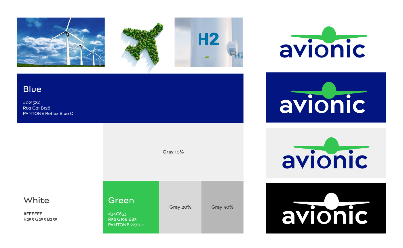 Avionic Aerospace | Brand Development 8 08 Color palette